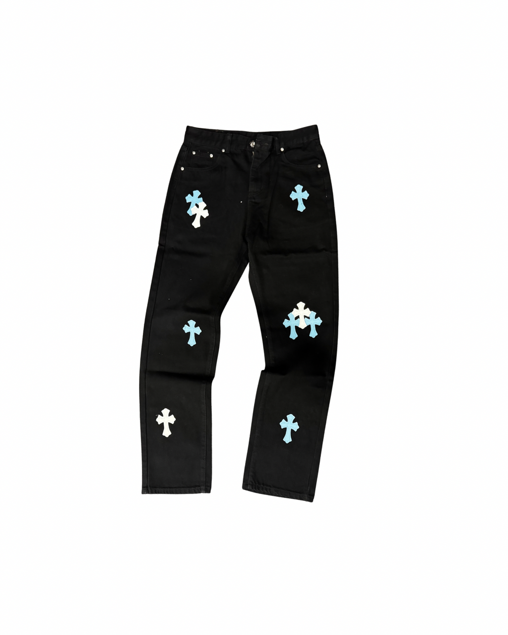 CHROMEHEART JEAN - BLUE/WHITE PATCH