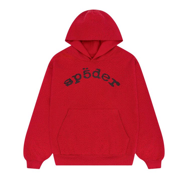 Red VVS SP5DER Hoodie