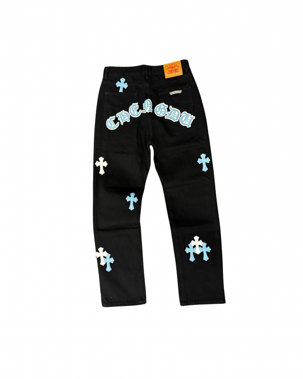CHROMEHEART JEAN - BLUE/WHITE PATCH