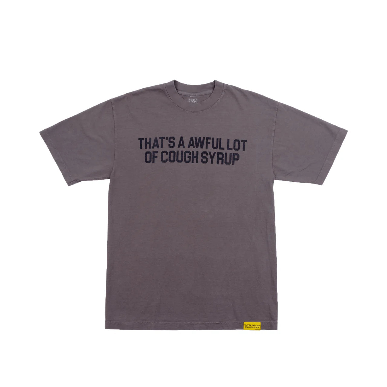 AWFUL LOT OF COUGH SYRUP CLASSIC TEE GREY/BLK