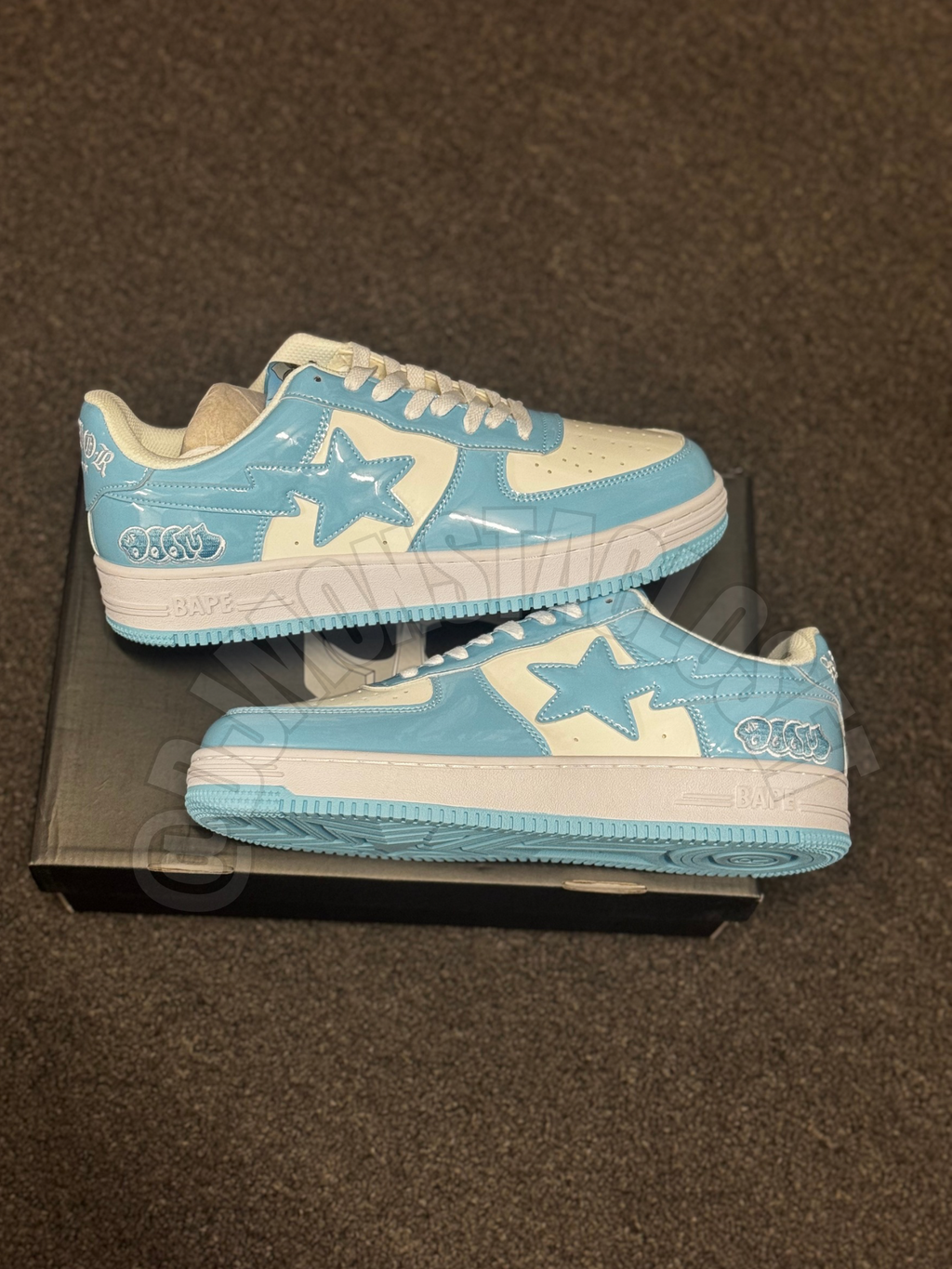 Light Blue/ White Doomsta's bape