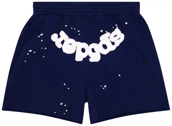 Sp5der OG Web Logo Sweatshort 'Navy'
