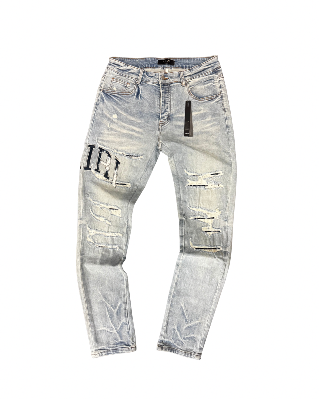 Amiri Jeans LightBlue With Ripes