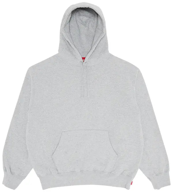Supreme Satin Appliqué HOODIE 'Heather Grey'