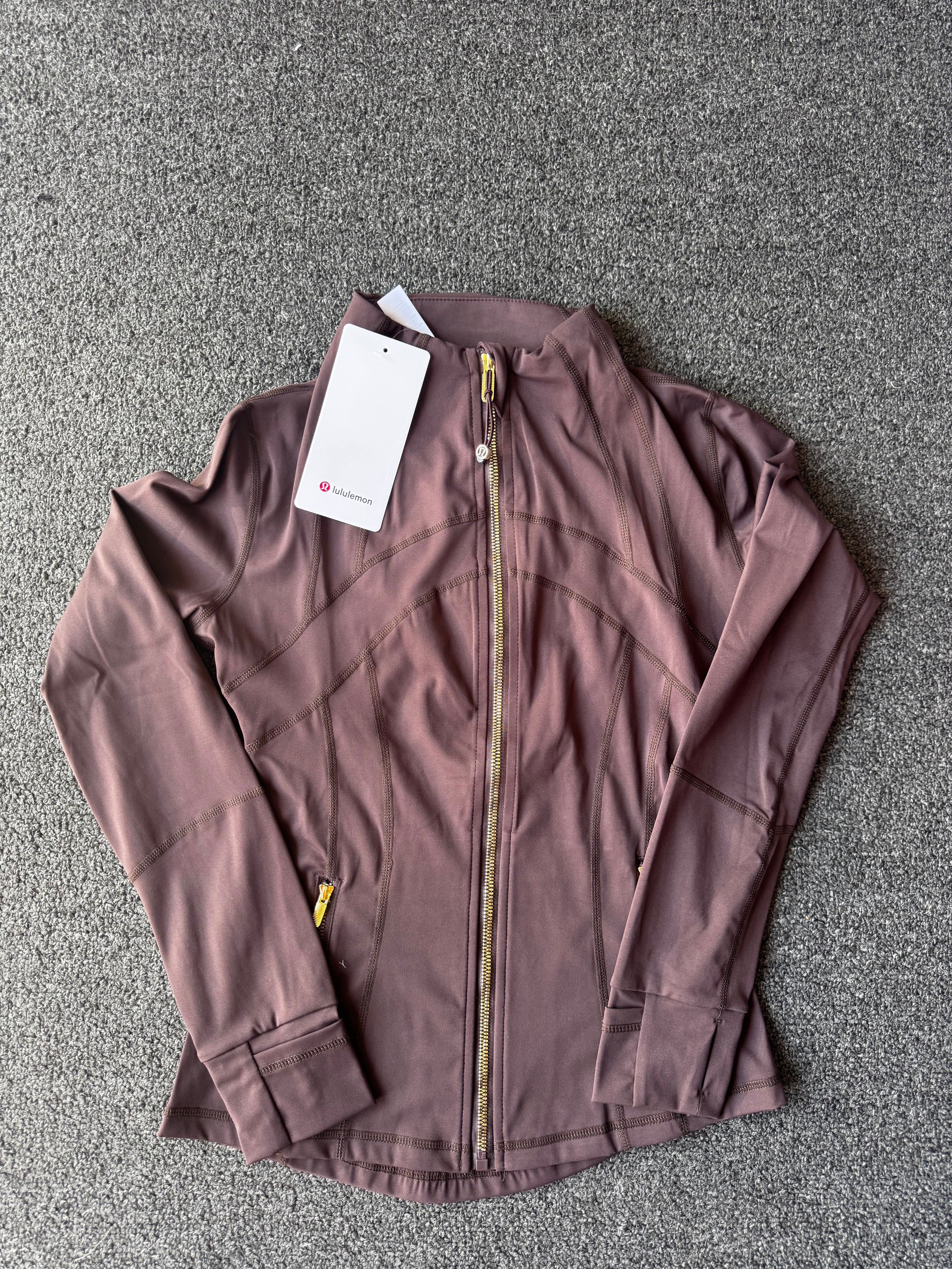 Brown Lululemon Jacket ( GOLD ZIPPER )