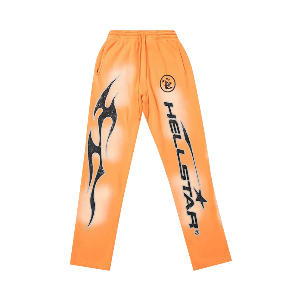 Hellstar Fire Flare Bottom Sweatpants 'Orange Dye'
