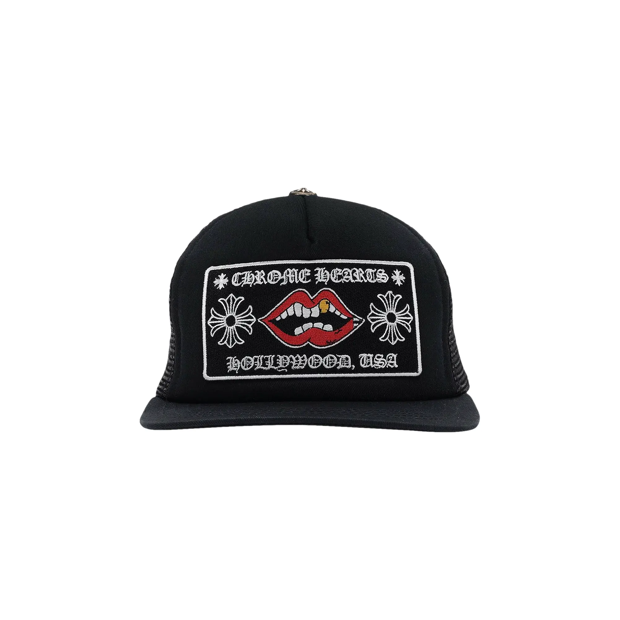 Chrome Hearts Chomper Hollywood Trucker Hat Black/White