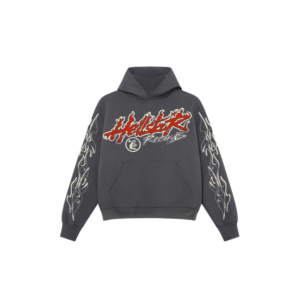 HELLSTAR Records Tour Hoodie 'Washed Black'