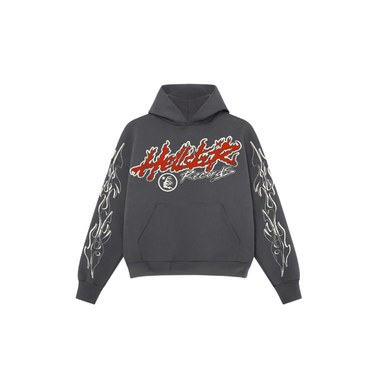 HELLSTAR Records Tour Hoodie 'Washed Black'