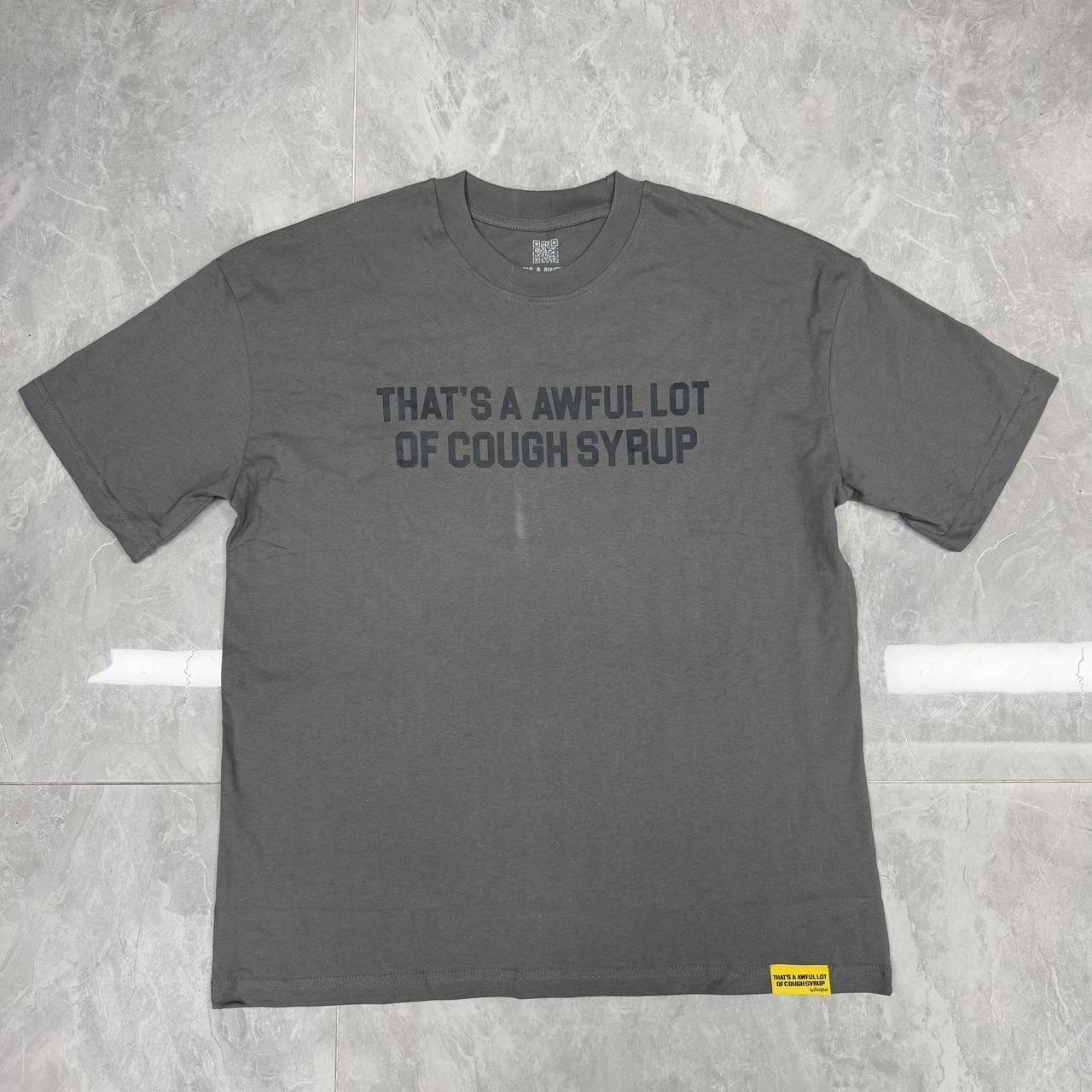 AWFUL LOT OF COUGH SYRUP CLASSIC TEE GREY/BLK