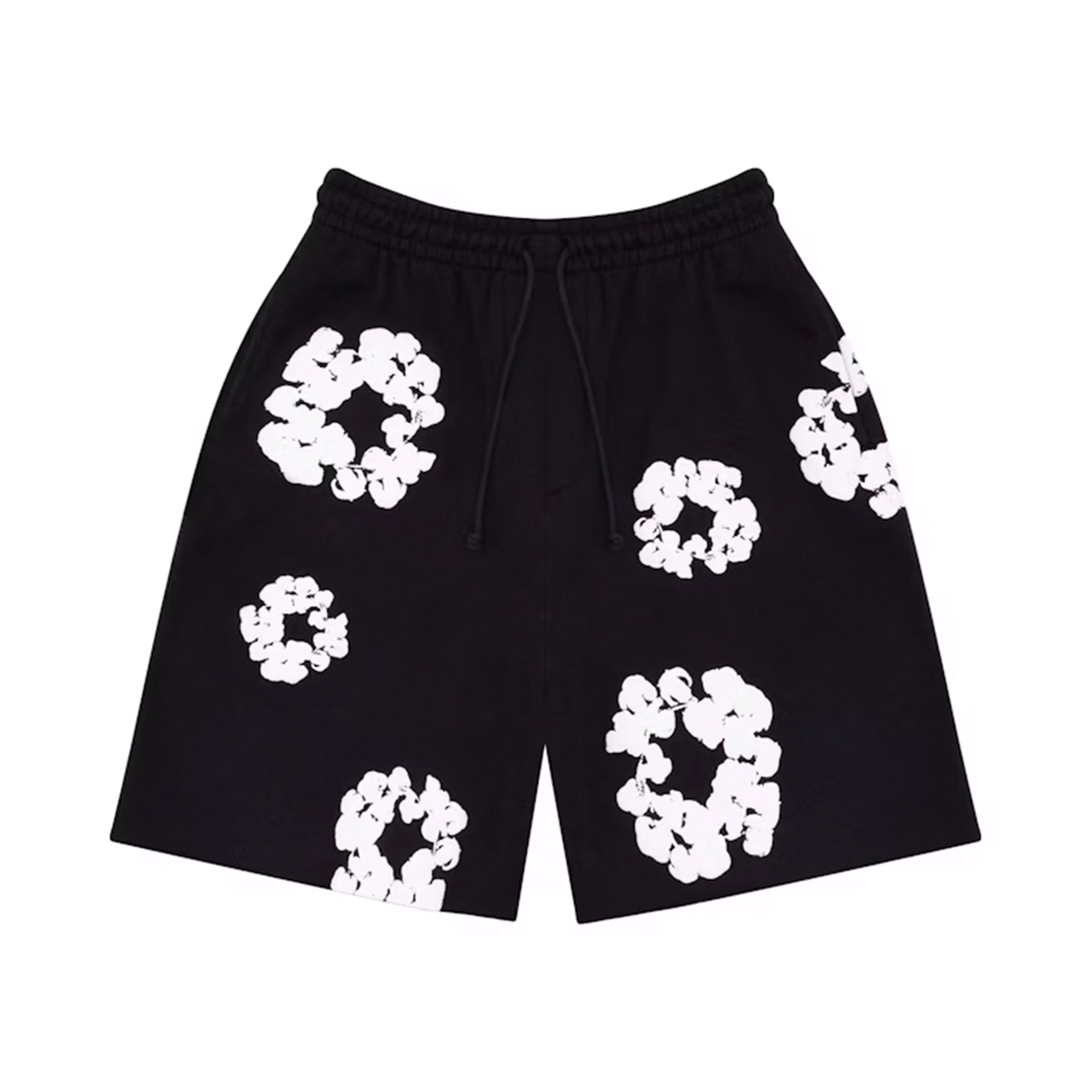 Denim Tears The Cotton Wreath Shorts BLACK